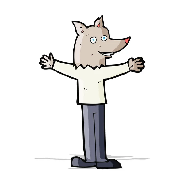 Cartoon weerwolf — Stockvector