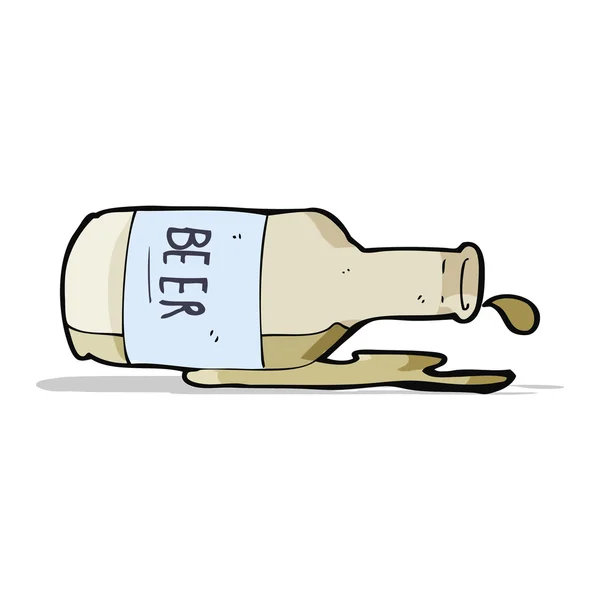 Cartoon gemorste bier — Stockvector