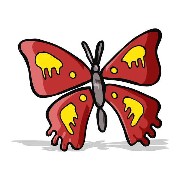 Карикатурная бабочка — стоковый вектор