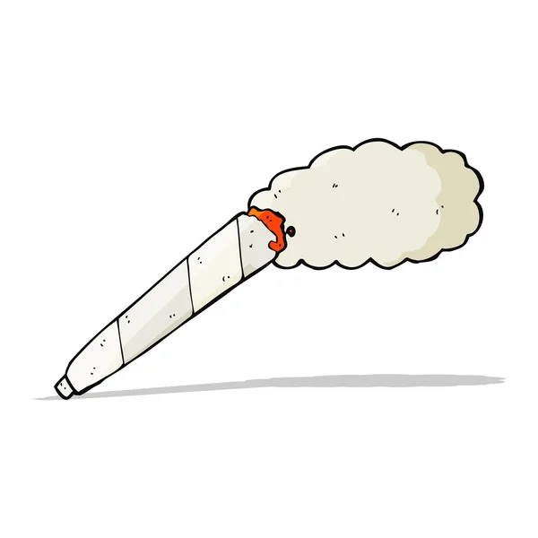 Dessin animé marijuana cigarette — Image vectorielle