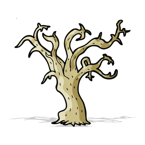 Kreslený Zimní strom — Stockový vektor