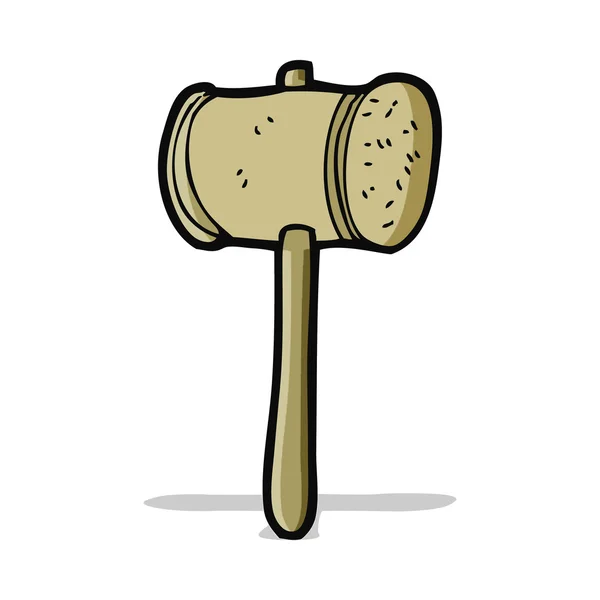 Cartoon-Holzhammer — Stockvektor
