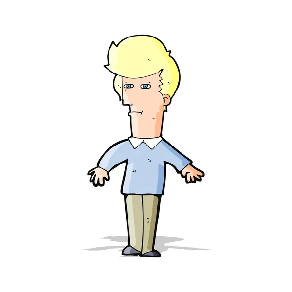 Cartoon verdachte man — Stockvector