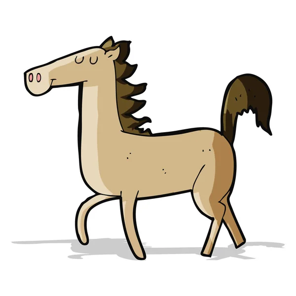 Caballo de dibujos animados — Vector de stock