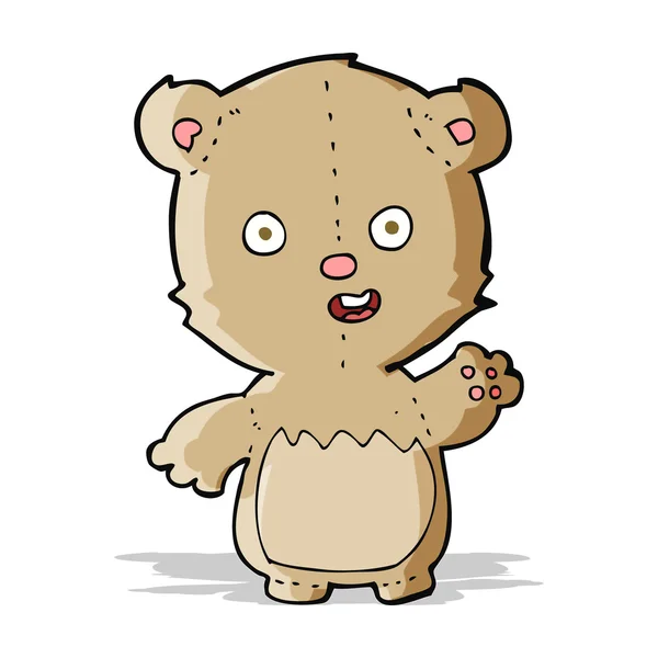 Osito de peluche de dibujos animados — Vector de stock