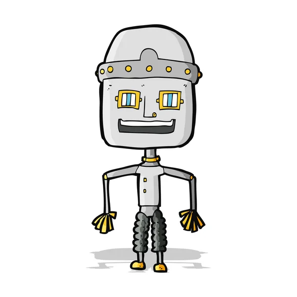Robô engraçado dos desenhos animados — Vetor de Stock