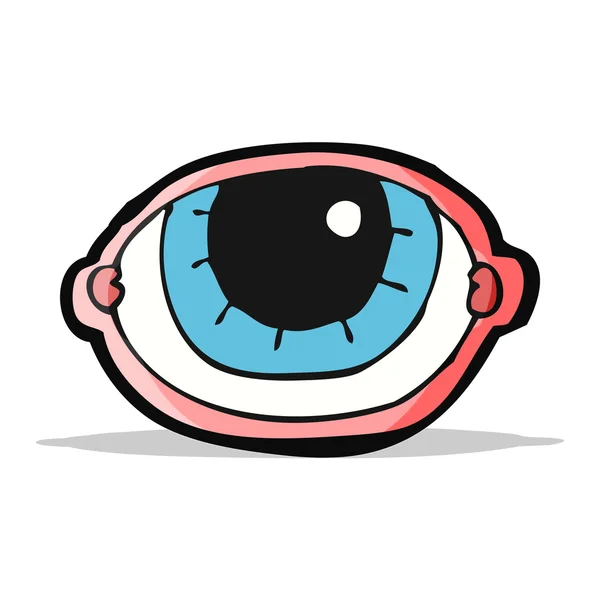 Cartoon staring eye — Stock Vector