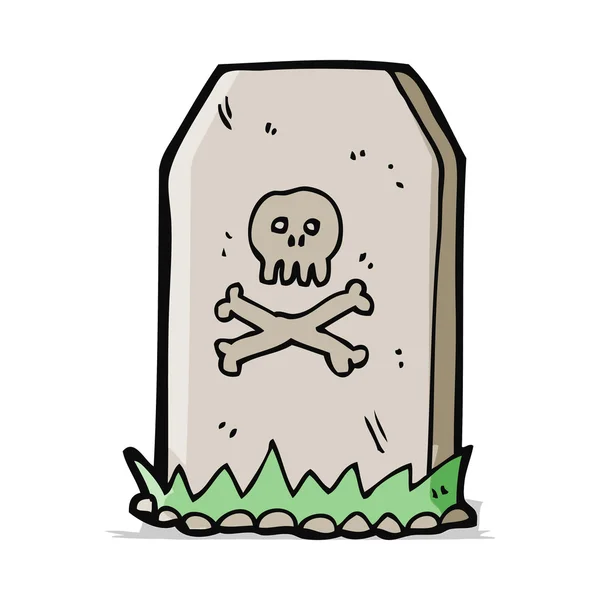 卡通幽灵般的坟墓 — 图库矢量图片