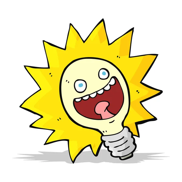 Cartoon lightbulb — Stock Vector