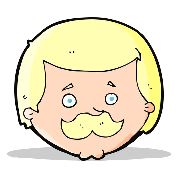 有胡子的卡通人物 — 图库矢量图片
