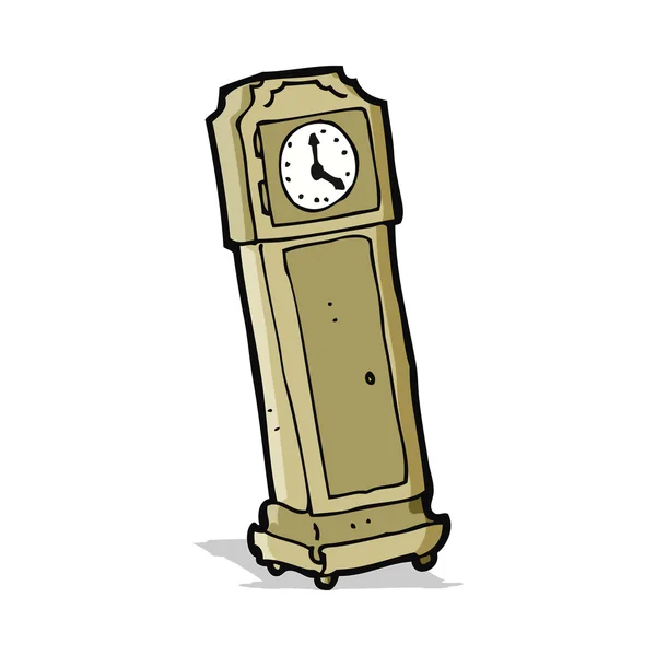 Horloge grand-père dessin animé — Image vectorielle