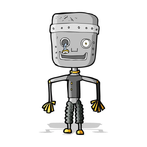 Desenho animado velho robô — Vetor de Stock