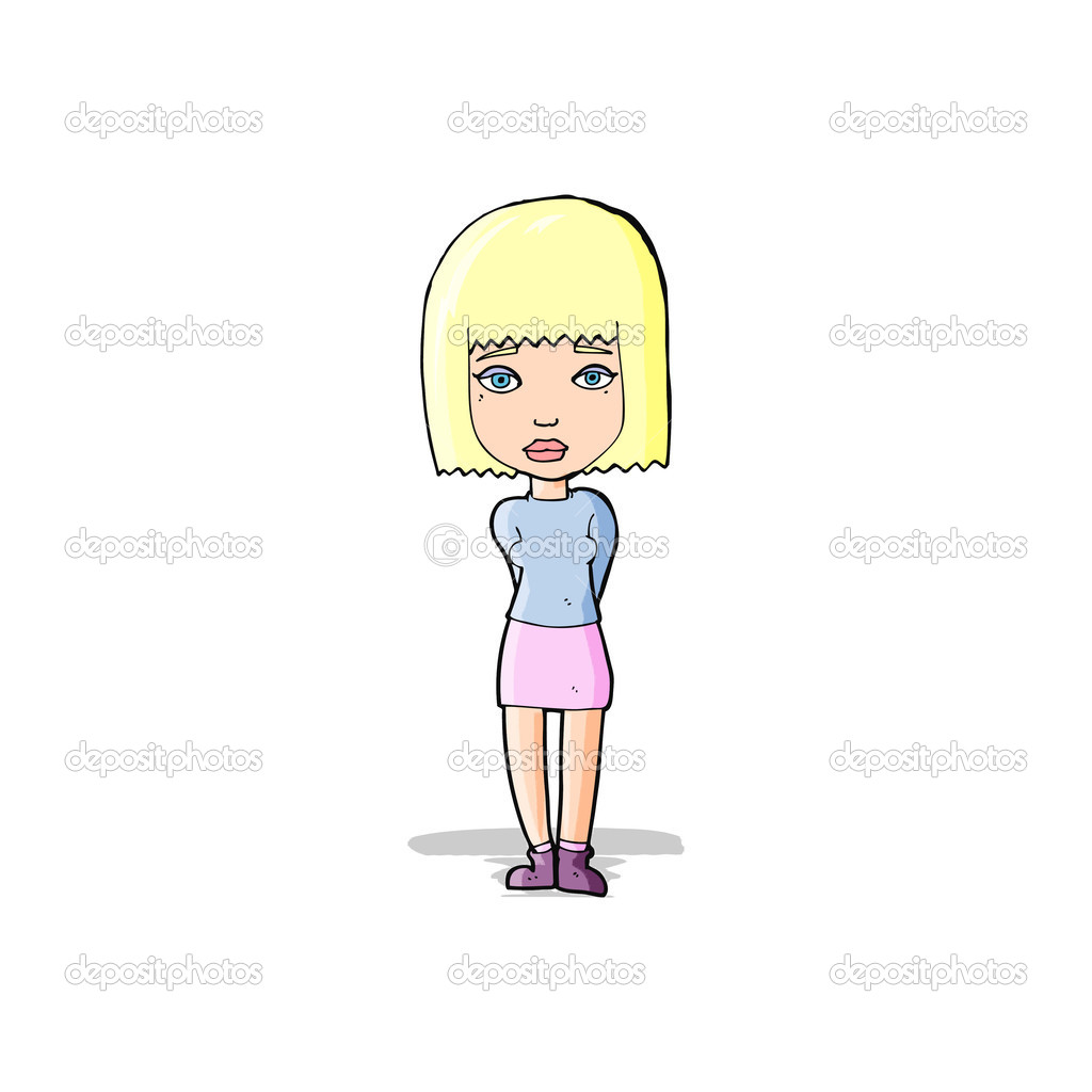 Fille serieuse