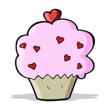 karikatür cupcake