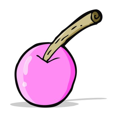 karikatür pembe kiraz sembolü
