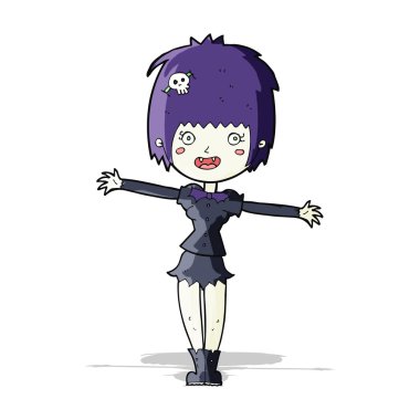 çizgi film mutlu vampir kız