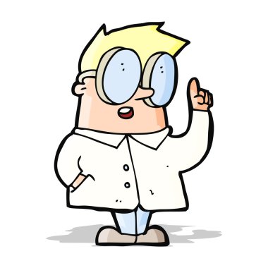 çizgi film bilim adamı