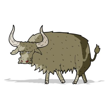 karikatür rahatsız kıllı inek