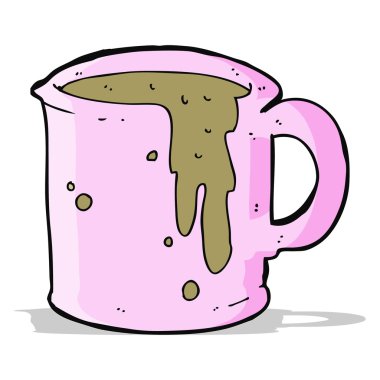 çizgi film kahve fincanı.