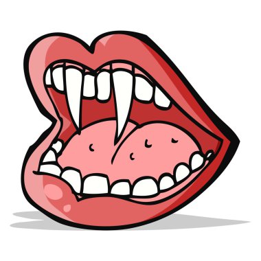 çizgi film vampire ağız