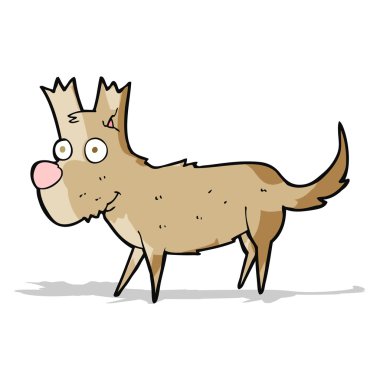 Çizgi film sevimli küçük köpek.