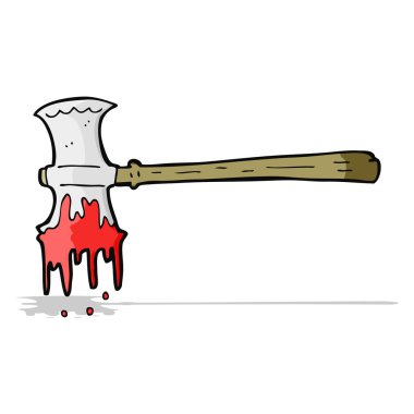 karikatür kanlı balta