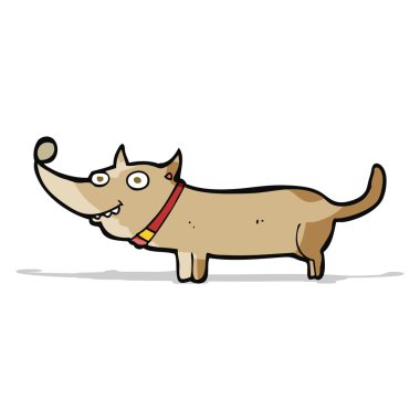 Çizgi film mutlu köpek.