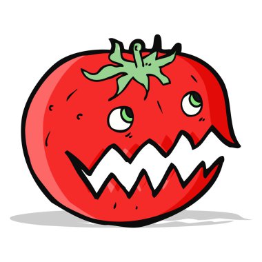 karikatür domates