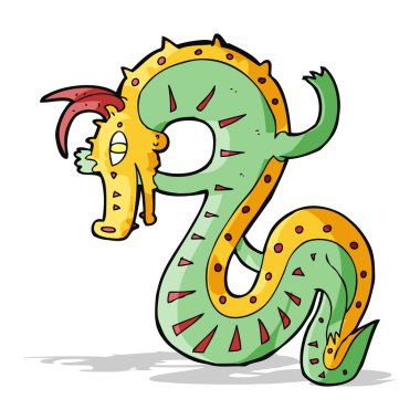 Sakson dragon karikatür