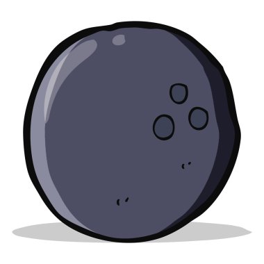 karikatür bowling topu