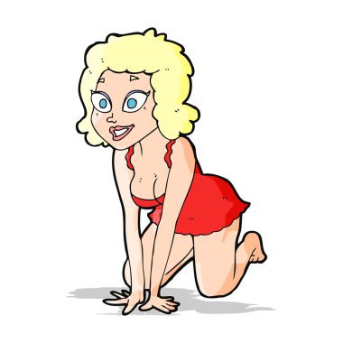 çizgi film komik seksi kadın