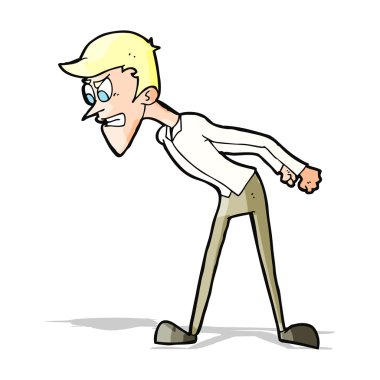 karikatür kızgın adam