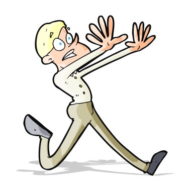 Çizgi filmci kaçıyor.