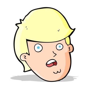 Koca çeneli çizgi film adamı.