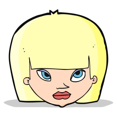 karikatür rahatsız kadın