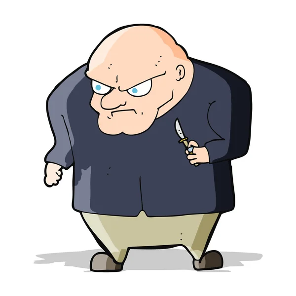 Cartoon slechte man — Stockvector