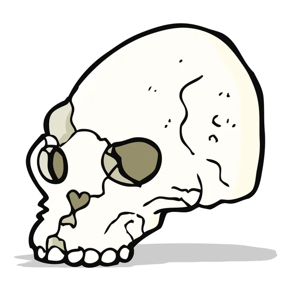 Calavera espeluznante de dibujos animados — Archivo Imágenes Vectoriales