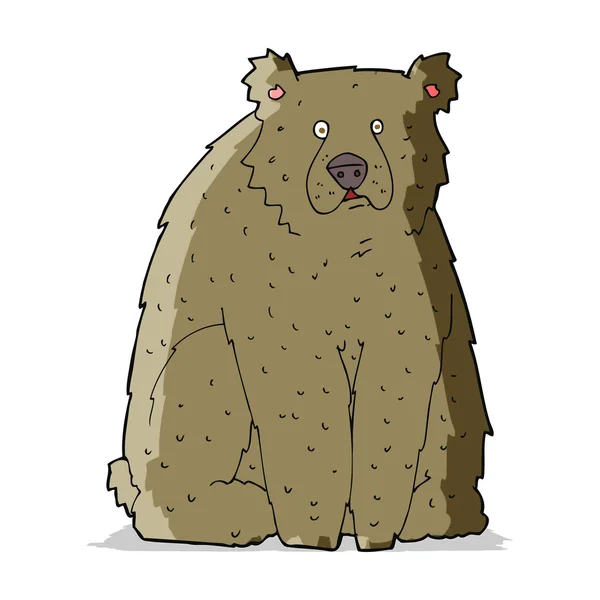 Cartone animato orso divertente — Vettoriale Stock