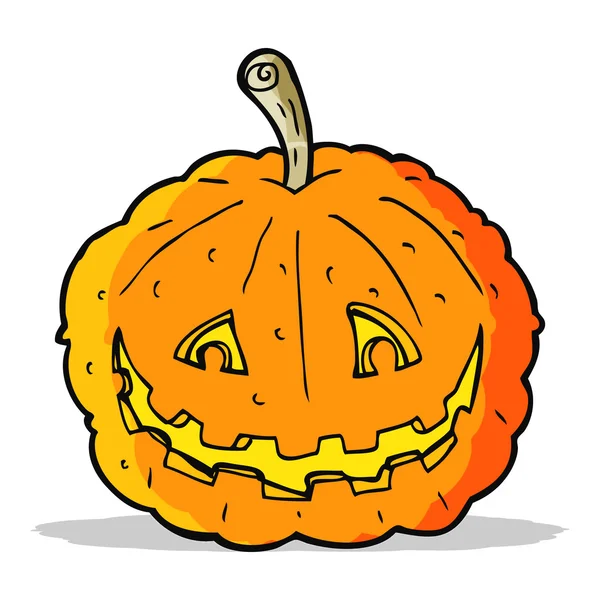 Calabaza sonriente de dibujos animados — Archivo Imágenes Vectoriales