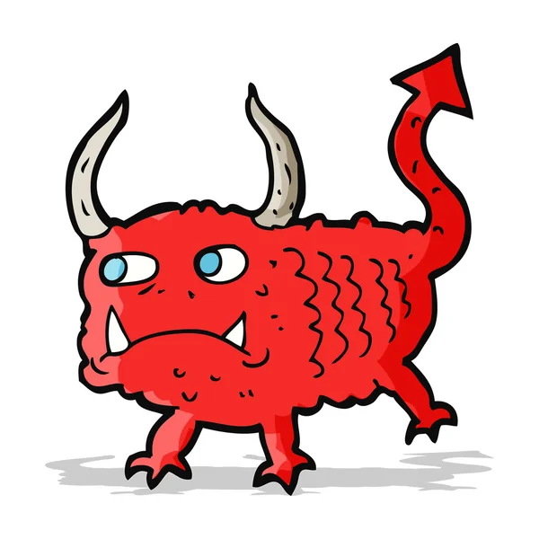 Kreslený malý démon — Stockový vektor