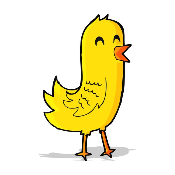 Karikatür mutlu kuş — Stok Vektör