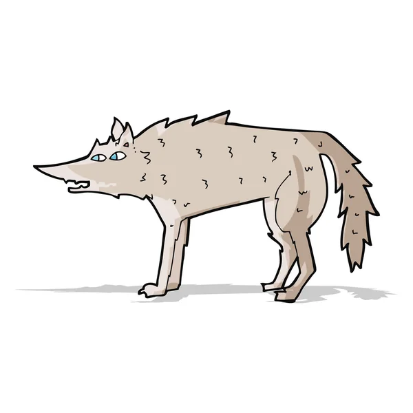 Loup de bande dessinée — Image vectorielle