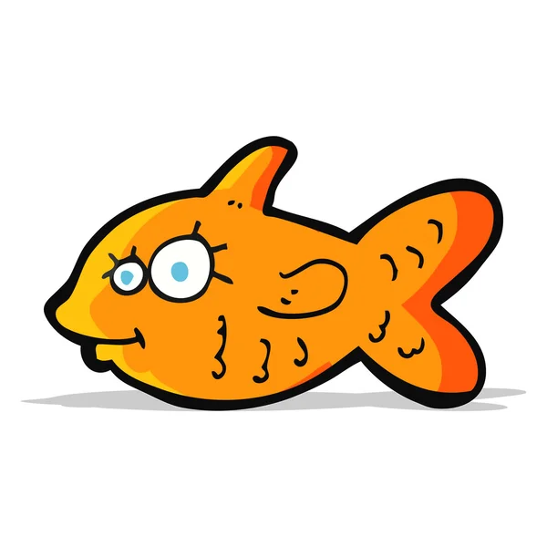 Dibujos animados feliz goldfish — Vector de stock