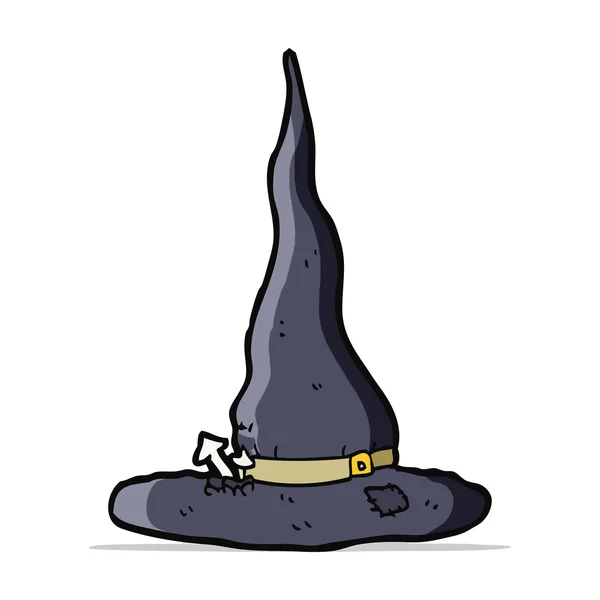 Karikatura strašidelné čarodějnice klobouk — Stockový vektor