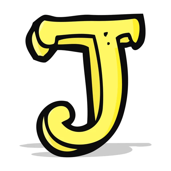 Мультфільм літера j — стоковий вектор