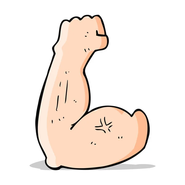 Flexing bíceps desenhos animados —  Vetores de Stock