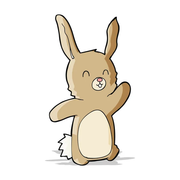Karikatür mutlu tavşan — Stok Vektör