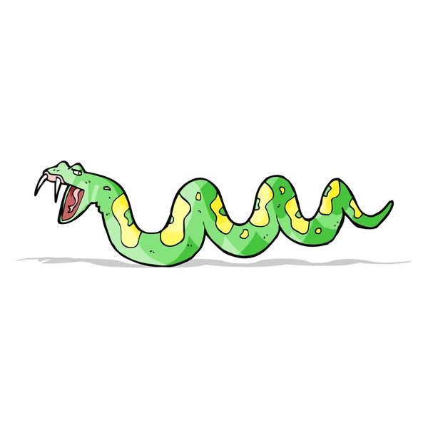 Karikatür zehirli yılan — Stok Vektör