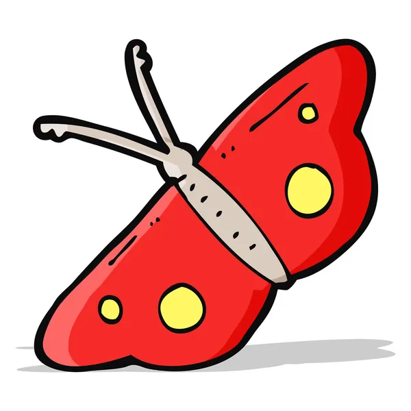 Símbolo da borboleta dos desenhos animados — Vetor de Stock