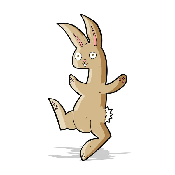 Funny cartoon rabbit — Stock Vector